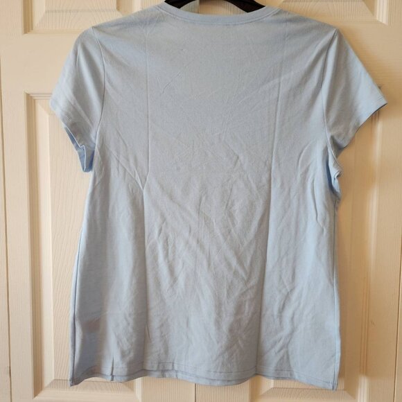 No Boundaries Women's XXL Scoop Tee Light Blue - Picture 2 of 6